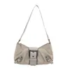 Primavera 2026 Nueva Moda Tendencia Estilo Maillard Estilo Retro Chica Picante Estilo Páramo Bolso de Hombro Bolso de Axila Bolso Plegado