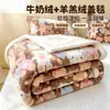 Manta de forro polar de leche Clase A, manta de borrego de doble cara engrosada, manta para siesta en la oficina, manta para sofá, manta pequeña para dormitorio 3