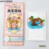 Nuevas pegatinas luminosas Sanrio Jenga 3D en relieve para decoración de escenas, pegatinas decorativas de dibujos animados de cristal tridimensional para cuadernos