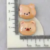 Taza Horquilla DIY Oso Transparente Bolsa de Pegamento en Crema Accesorios de Resina Caricatura DIY Material para Funda de Teléfono Agujero Hebilla de Zapato