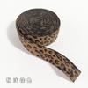 Diadema de estampado de leopardo de 2,5 cm banda elástica jacquard 3,0 cm 4,0 cm 5,0 cm leggings cintura banda elástica externa