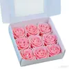 Velas Aromáticas de Lembrança, Velas em Formato de Rosa Vermelha, Decoração de Atmosfera para Pedido e Confissão, Atacado de Caixas de Presente para o Dia dos Namorados