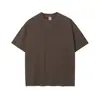 Tendencia de Cadena Personalización Algodón Puro Lavado Vintage Camiseta de Hombre Oversize Corte Holgado 275g Camiseta de Marca Retro Tendencia para Hombre