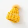 Bola de Pelo de Visón de Piel Genuina Mini Sombrero de Lana Tejida Colorida Mini Sombrero Estilo K Accesorios de Joyería
