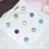F136 Aleación de Titanio Borde Serrado Liso Zircón 5A Clavo para Hélice Auricular Clavo para Labio Implante Grado G23 Titanio Joyería para Piercing Clavo para Oreja
