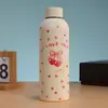 Taza de Agua Térmica de Acero Inoxidable de Doble Capa con Boca Pequeña Transfronteriza, de Aspecto Elegante y Estilosa, Taza Térmica con Pintura de Arena para Deportes al Aire Libre, Taza de Agua Personalizable