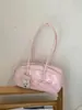 Bolsa de boliche para mujer 2026 nuevo estilo coreano de nicho para principios de otoño, bolsa de axila para commuting con lazo, bolso de hombro versátil