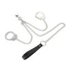 Juguete SM Divertido Trasero Metal Anal Plug Esposas con Cadena Ajuste para Mujeres Accesorios Anal Plug Productos Sexuales para Cabello