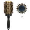 En Stock Platinum Fly Cepillo Redondo de Cerda de Jabalí Dorado para Peinado de Salón, Cepillo para el Cabello Conductor del Calor y Resistente a Altas Temperaturas