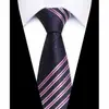 Gravata Listrada Profissional de Negócios Masculina 8cm Gravata de Poliéster Personalizada Feita à Mão Gravata Masculina Fabricante de Gravatas Shengzhou