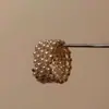 Pulseira simples de design multicamadas com pérolas e strass em estilo retrô, design vintage, moderna, luxo leve, pulseira única