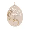 Adornos de Huevos de Pascua Transfronterizos Decoraciones para Fiestas Navideñas Huevos Pintados a Mano DIY Manualidades de Madera