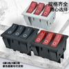 Interruptor basculante KCD3 rojo 6 pines 2 posiciones interruptor basculante triple tecla transparente roja con logo OI impreso