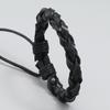 Directo de fábrica Estilo europeo y americano simple vintage pulsera tejida de piel de vaca pulsera pulsera de cuero joyería al por mayor de Yiwu