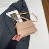 Bolso de Hombro Casual Urbano de Color Sólido 2025 Nuevo Bolso Casual Nueva Moda Simple Bandolera Bolso Cuadrado Pequeño