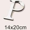 Ventas Calientes Transfronterizas 20cm Tamaño Grande 3D Acrílico Letra Inglesa Espejo Adhesivo de Pared Autoadhesivo Combinación Adhesivo de Espuma Eva