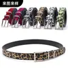 Cinto de Crina de Cavalo Personalizado para Homens e Mulheres, Edição Limitada Cinto de Crina de Cavalo Colorido com Estampa de Leopardo e Cores Misturadas, Personalização de Cinto Clássico Retro