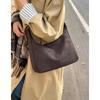 Bolsa feminina retrô de cor sólida, nova bolsa de estudante de 2025, casual, transversal de um ombro, grande capacidade, para deslocamento diário