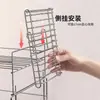 Estante de cuchillos de cocina montado en la pared con ganchos para colgar utensilios de cocina (se expande para funcionar como escurreplatos, no apto para uso independiente)