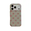 Capa de Celular Magnética Estilo Coreano Simples com Bolinhas Pretas e Brancas para Apple 17Promax Adequada para 16Promax/15Pro