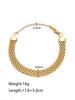 Pulsera de moda europea y americana transfronteriza de acero inoxidable chapado en oro de 18k unisex de doble capa de cadena cubana y cadena de serpiente plana