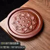 Soporte para tetera resistente tejido de bambú, soporte simple redondo y cuadrado con forma de loto para uso doméstico, accesorios para ceremonia del té de preparación en seco para oficina