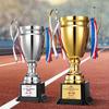 Copas Metálicas Personalizadas para Competiciones Deportivas, Otorgando Medallas de Oro, Plata y Bronce para Primer, Segundo y Tercer Lugar, Personalización de Premios de Honor para Fútbol y Baloncesto