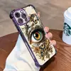 Capa de Celular Retro Totem Eye Galvanizada para iPhone 17 Pro Max, Modelo de Exportação Apple 16, Capa Protetora com Furo de Precisão 15
