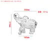 Enfeites Criativos de Elefante Presente para Casa Fruteira de Vidro com Alta Textura Presente de Luxo Leve Estilo Inovador Mesa