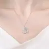 Joyas de Explosiones Transfronterizas Joyería de Nicho para Mujer Collar con Colgante de Alas de Ángel Collar de Amor Simple de Gama Alta para Mujer