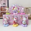 Nova série de pets fofos: Adoráveis figuras de brinquedo Sanrio em caixas surpresa, desenhos animados modernos para decoração de mesa e carro, atacado