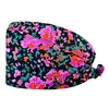 Gorro Médico Estampado a Prueba de Polvo, Gorro de Trabajo Transpirable sin Visera Quirúrgica, Gorro Médico Tipo Cúpula con Cola