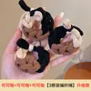 Ligas Gruesas Elásticas para el Cabello Tejidas a Mano de Color Dopamina, Alta Elasticidad Duraderas Bandas Elásticas Hechas a Mano