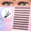 Pestañas de Racimo DIY Pestañas Individuales, Racimos de Pestañas de Volumen Natural Espeso, Fácil Autoaplicación Pestañas Segmentadas de Larga Duración para Maquillaje Diario Maquillaje de Escenario Suministros de Pestañas para Principiantes