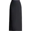 Nueva falda bodycon de color liso para mujer, otoño 2026, de cintura alta, adelgazante, que cubre la cadera, simple, con abertura, larga, recta, moderna