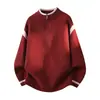 Suéter de punto con cremallera a mitad de camino y cuello alto grueso estilo coreano, novedad de invierno 2026, prenda exterior de punto de moda para hombre