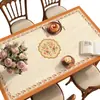 Mantel de mesa de cuero retro americano, impermeable y a prueba de aceite, fácil de limpiar, lujo ligero con un toque de alta gama, protector de mesa resistente al calor