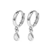 Aretes de circonita cúbica en forma de gota de agua, adecuados para orejas recién perforadas, aretes de aro, aretes de botón, aretes de gota, únicos y hermosos, mismo estilo que los aretes de Zhang Zifeng
