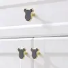 Concha Delfín Oso Conejo Cajón Gabinete Puerta Armario Agujero Único Manija de Puerta Personalizada Creativa Concha Manija Escandinava