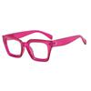 2022 Cross-border Hot-selling Anti-blue Light Thick Edge Flat Mirror Frame European and American Street Photographing ins Square Flat Mirror Multicolor
