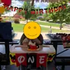 Banner de Fiesta de Cumpleaños Infantil Temática de Mickey Mouse Transfronterizo Set de Decoración con Banderín para Inserto de Pastel
