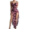 Vestido Largo Sedcutor Europeo y Americano Transfronterizo Ins Deseo Puro Arrugado Sexy Chica Atrevida Conjunto de Pijama Sexy Transparente