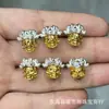 Cobre Puro Dorado Diamante Sol Payaso Pluma Tiburón Cuentas Sueltas Accesorios DIY Budista Cuentas Joyería Accesorios