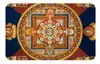 Estilo Étnico de Xizang Thangka Pegatinas Decorativas Metálicas para Refrigerador y Otros Mandala Sutra del Corazón Parche de Vidrio de Cristal Pegatinas Magnéticas Suaves para Refrigerador