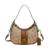 Bolsa de ervilha estampada versátil transfronteiriça nova bolsa casual com alça dupla para ombro e transversal estilo coreano simples bolsa de ombro único para axila bolsa feminina