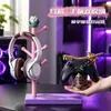 Estante pequeño con forma de pájaro, soporte para mando con temática de demonio, soporte de exhibición para mando de juego PS5, estante base, decoración de escritorio