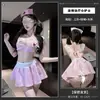 Lencería sexy, disfraz de enfermera para role-playing, disfraz de cosplay seductor, escote en V pronunciado, diseño sexy con cortes, ropa de dormir apasionada y seductora, uniforme