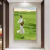 Pintura Decorativa Casual para Sala de Estar de Color Dopamina Estilo Matisse Arte de Pared con Sensación de Pintura al Óleo para Entrada, Comedor y Espacios Únicos de Alojamiento
