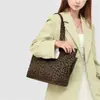 Bolsa de Lona Grande de Lona con Estampado de Leopardo Retro para Mujer 2026 Estilo Coreano Ins Bolsa Tote de Compras Bolso Cruzado de Hombro Informal
