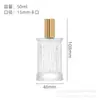 Frasco Cilíndrico Transparente com Fundo Grosso para Cosméticos Spray Vertical Relevo Frasco de Perfume Frasco de Vidro Atomizador Frasco de Perfume